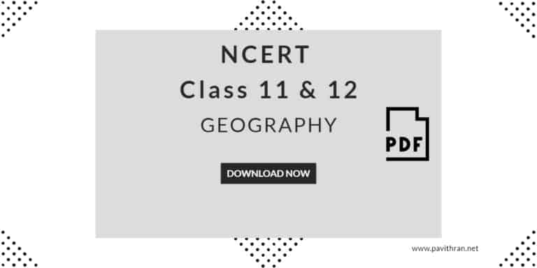 NCERT Class 11 & 12 Geography Book PDF
