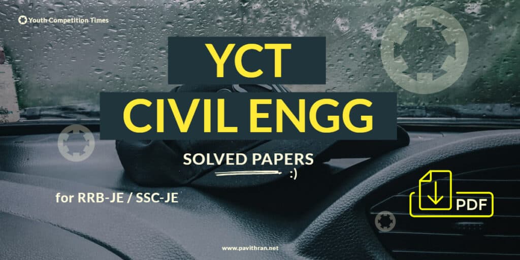YCT Civil Engineering Solved Papers PDF for RRB-JE & SSC-JE Exams