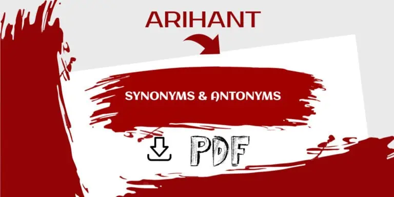 Arihant Synonyms & Antonyms PDF