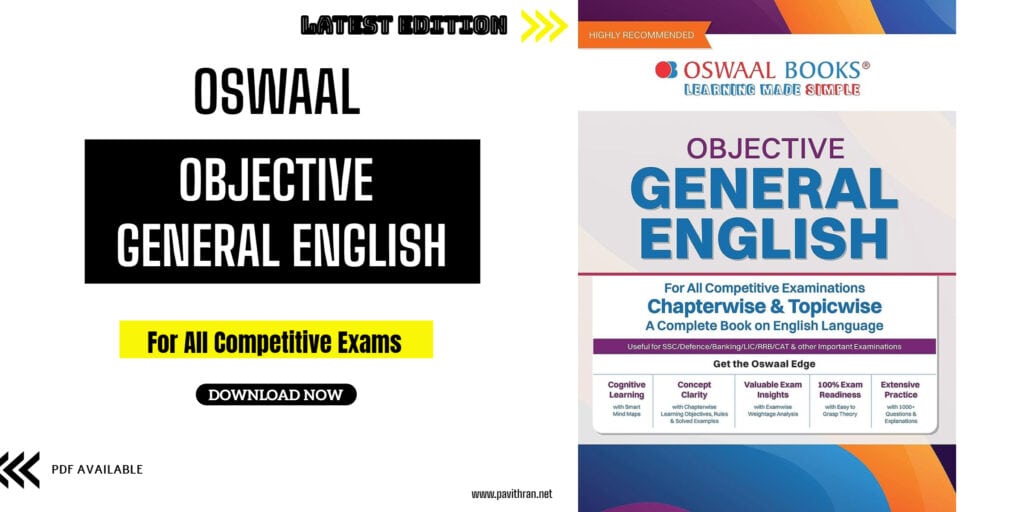 Oswaal Objective General English PDF