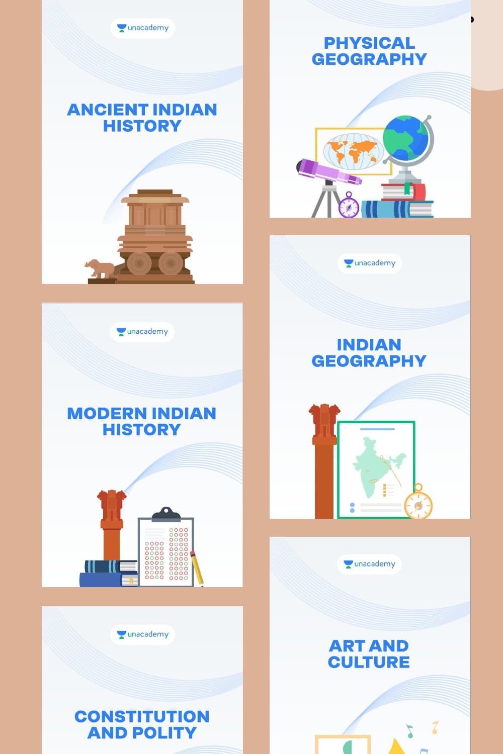 Unacademy History, Geography, Polity, Economy & Art and Culture [PDF]