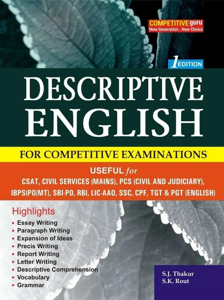 Descriptive English by SJ Thakur & SK Rout - Competitive Guru