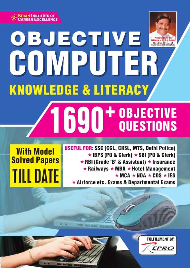 Kiran Objective Computer Knowledge And Literacy 1690+ Objective Question (English Medium)