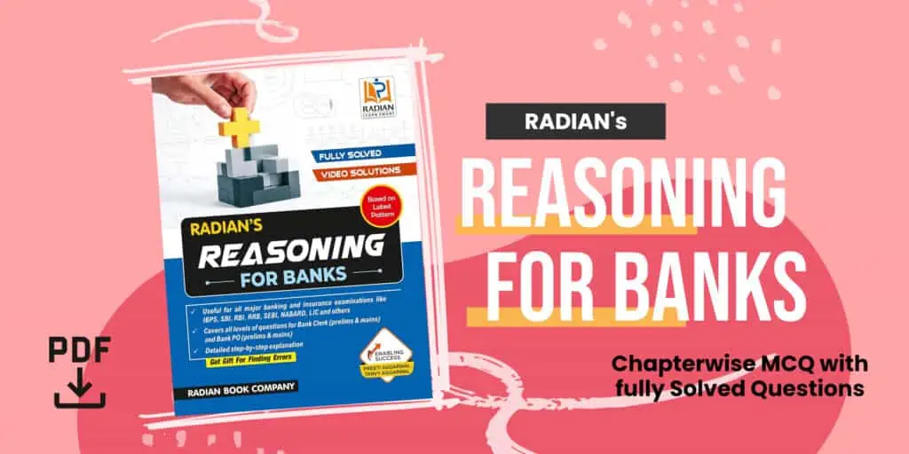 Radian Reasoning Book PDF for Banking and Insurance Exam 2023 in English