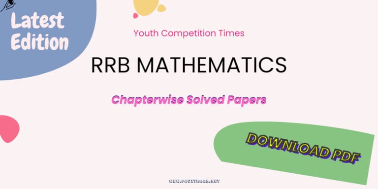 YCT RRB Mathematics Chapterwise Solved Papers [Latest Edition] PDF