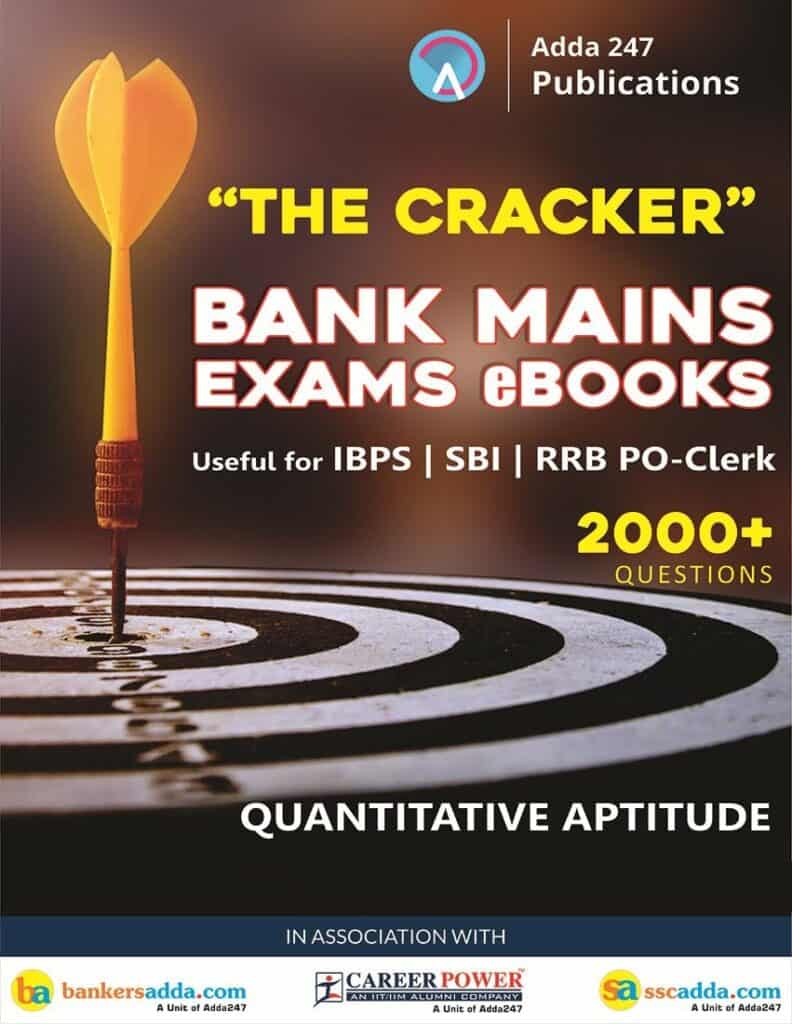 Cracker Quantitative Aptitude for Bank Mains - Adda247