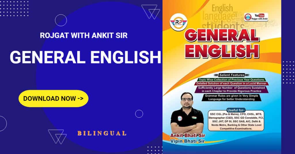 General English by Rojgar with Ankit Bhati [Bilingual] - RWA PDF