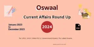 Oswaal Current Affairs Round Up for UPSC 2024 _ State PSC's _ Government Exams _ for Latest Exams PDF