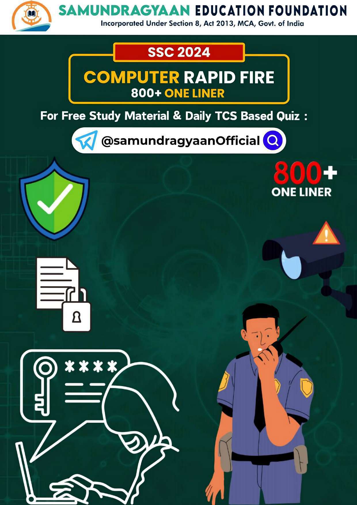 Computer Rapid Fire 800+ One Liner - Samundragyaan