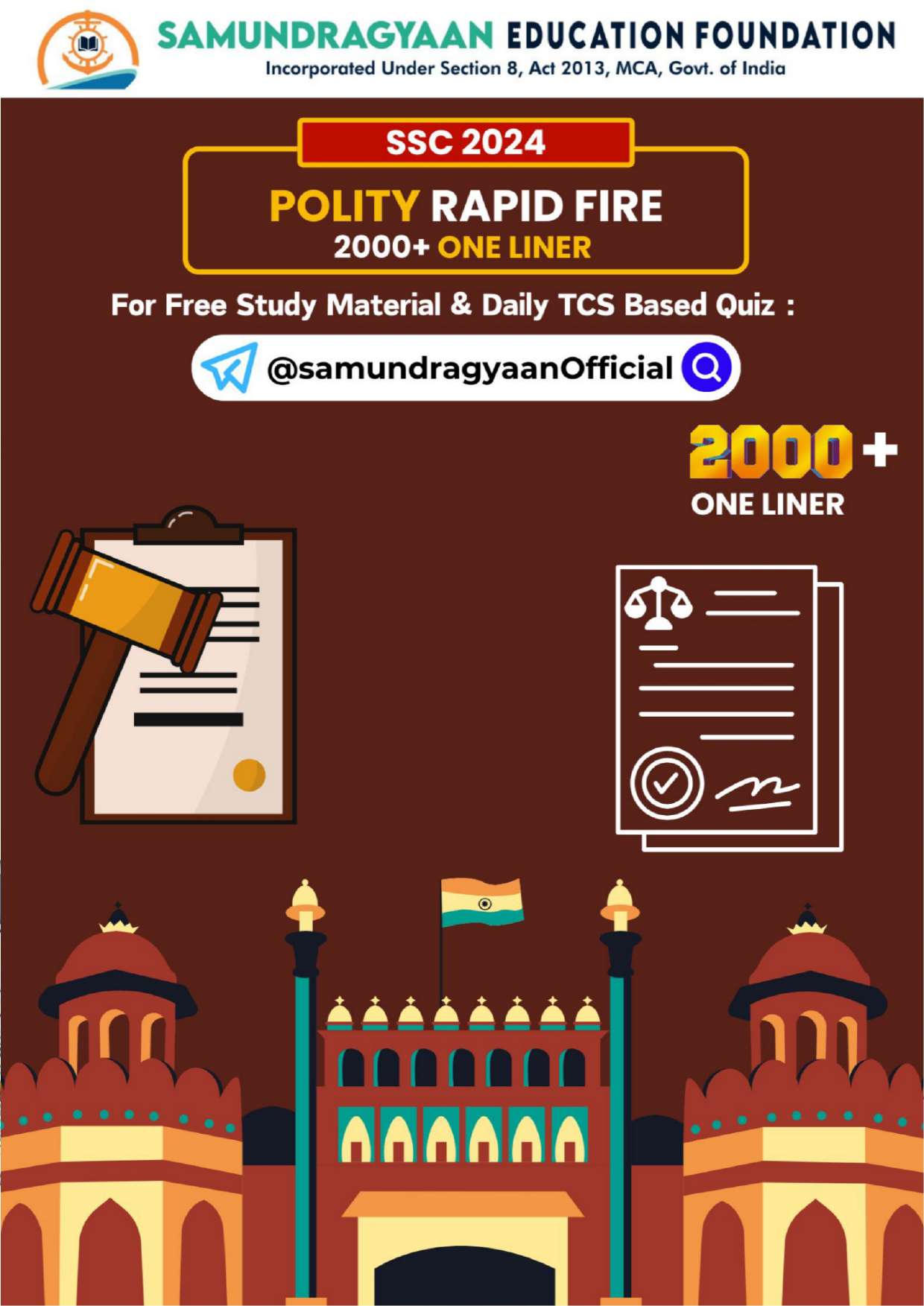 Polity Rapid Fire 2000+ One Liner - Samundragyaan