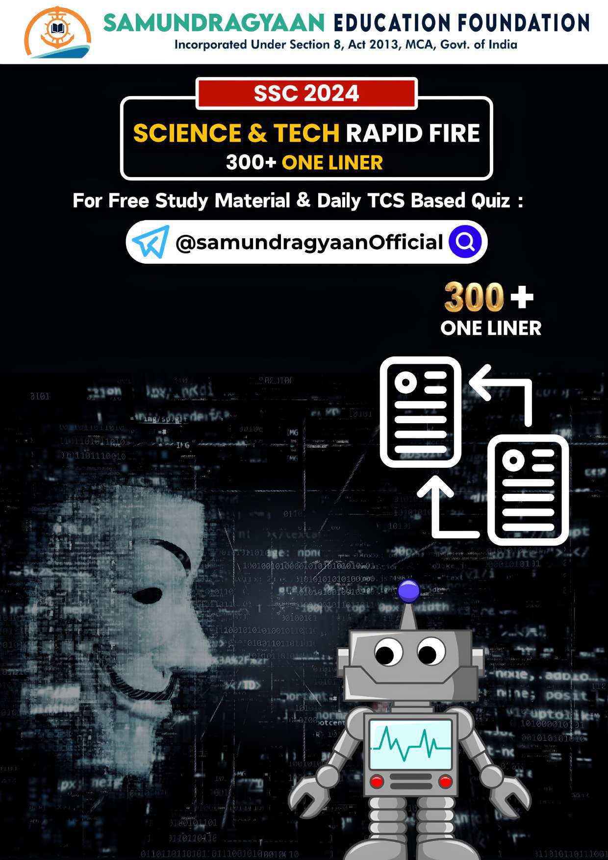 Science & Technology Rapid Fire 300+ One Liner - Samundragyaan