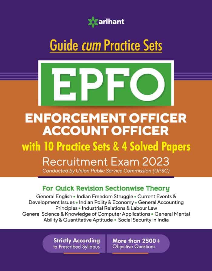 EPFO (Enforcement Officer) Account Officer 2023 Exam Guide by Arihant [2023 Edition]