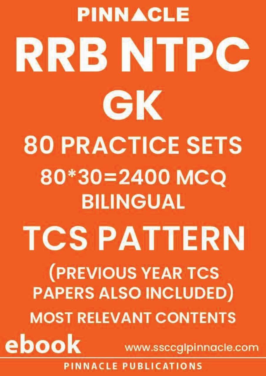 Pinnacle RRB NTPC GK - 80 Practice Sets TCS Pattern [Bilingual]