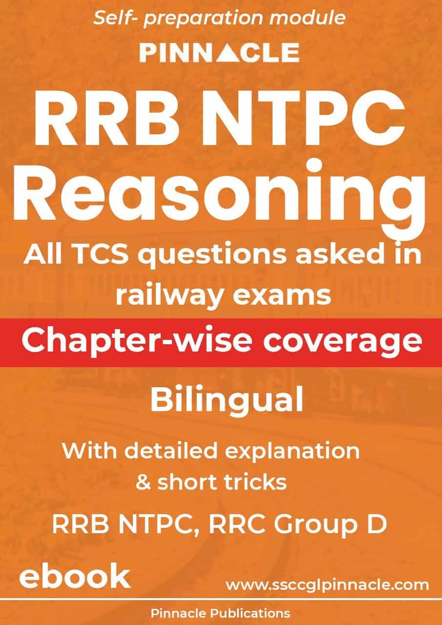 Pinnacle RRB NTPC Reasoning Chapterwise TCS Solved Papers [Bilingual]