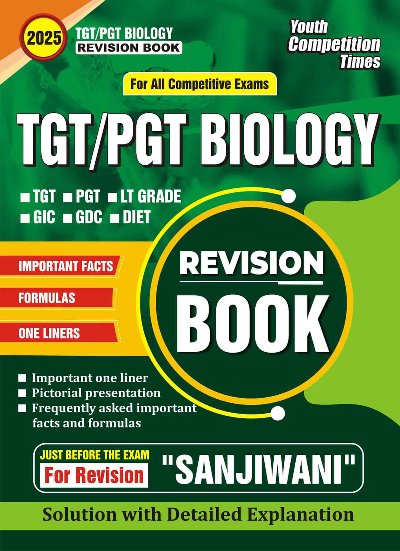YCT 2025 TGT-PGT Biology Revision Book [English Medium]