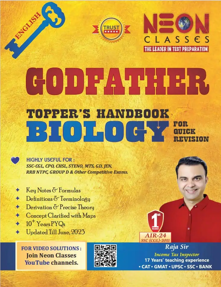 Godfather Topper's Handbook BIOLOGY by Neon Classes [English Medium]
