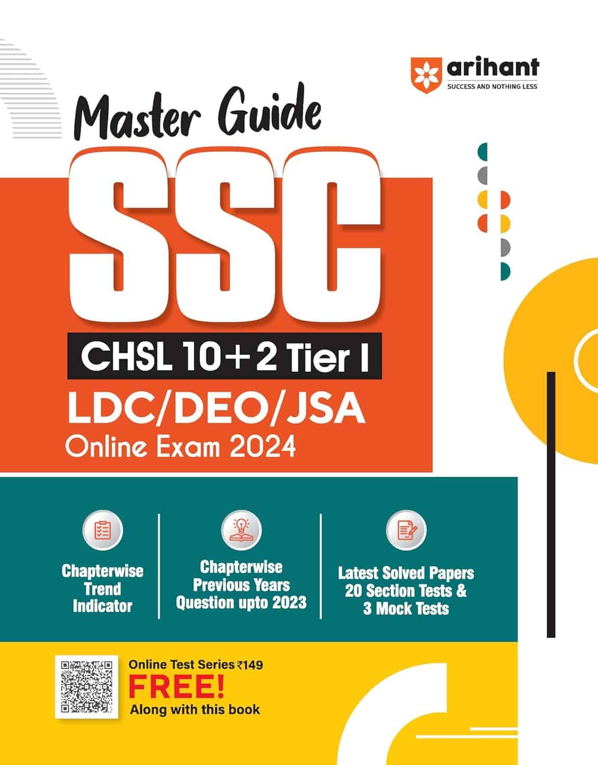 Master Guide SSC CHSL Book 2024 (10+2) Tier-I - Arihant [17th 2024 Edition]