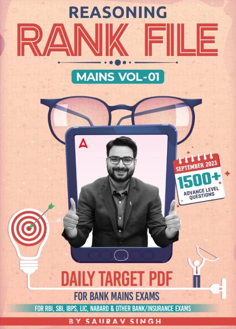 Reasoning Rank File MAINS Day 1 to 55 - Adda247 [English Medium]