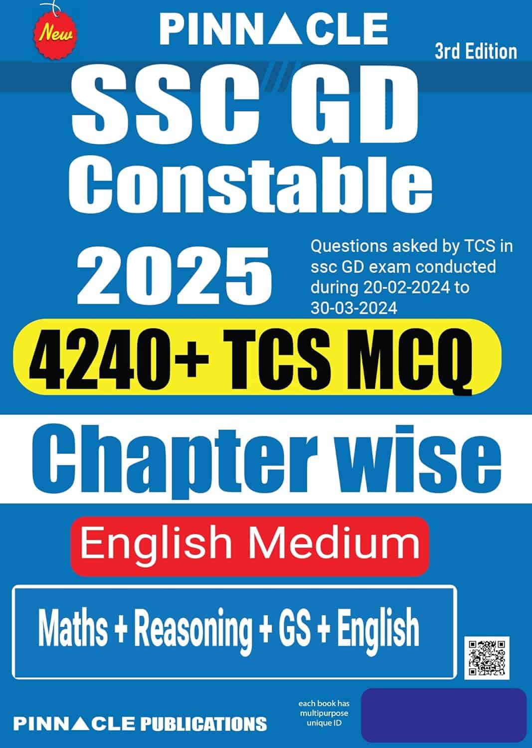 SSC GD Constable - 4240+ TCS MCQ by Pinnacle [3rd Edition - 2025]