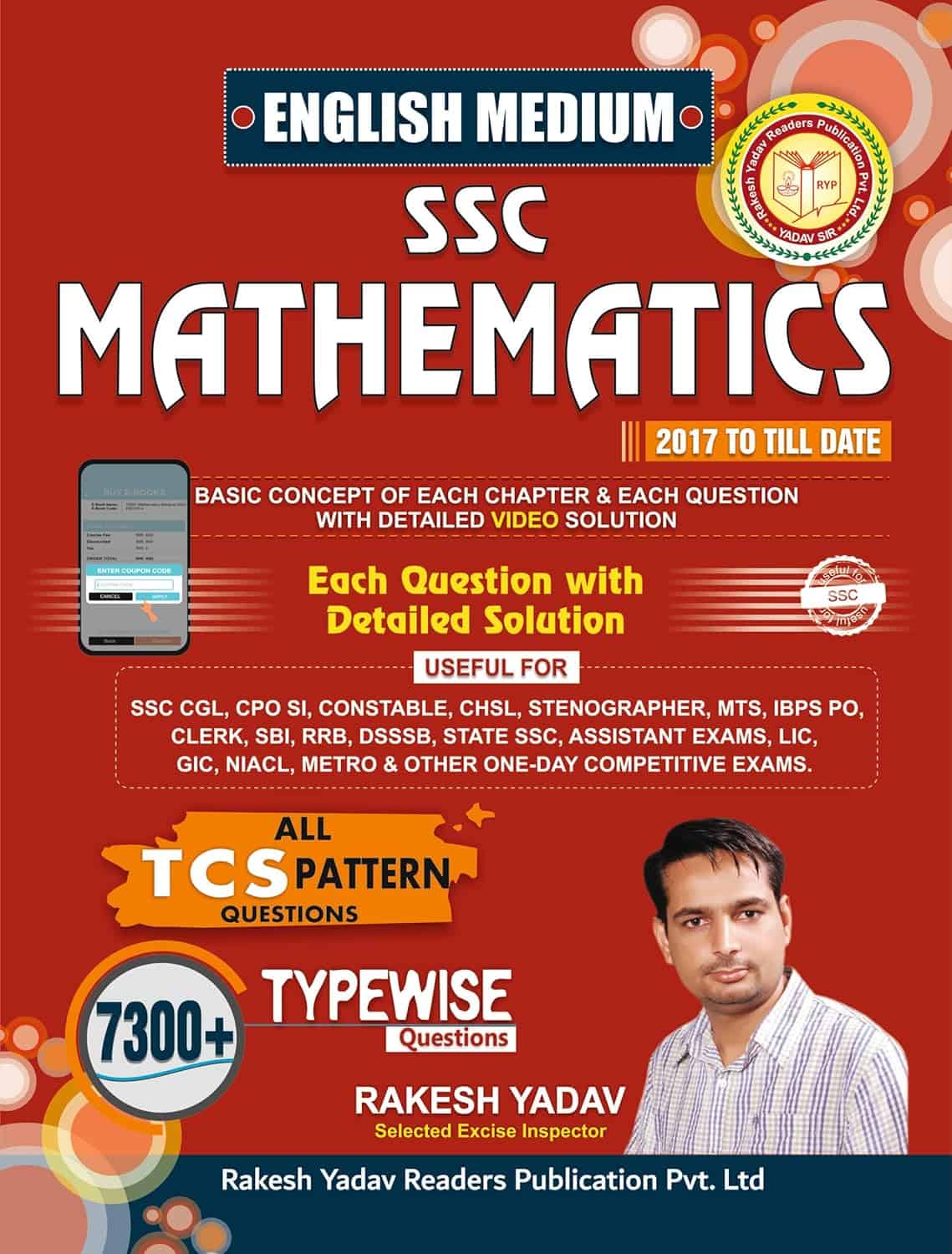 SSC Mathematics Book - 7300+ MCQs by Rakesh Yadav [2024 Edition]