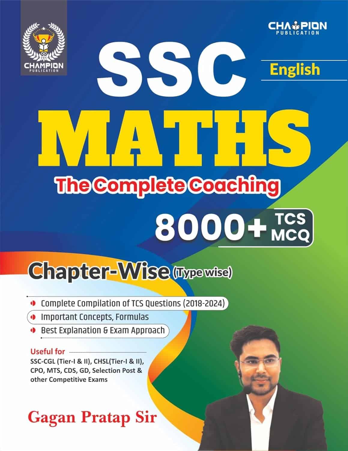 SSC Maths 8000+ Chapterwise TCS MCQ - Gagan Pratap Sir [2024 Edition]