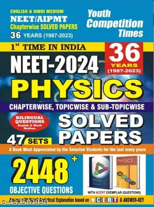 YCT NEET 2024 PHYSICS 36 Years Solved Papers [English Medium]