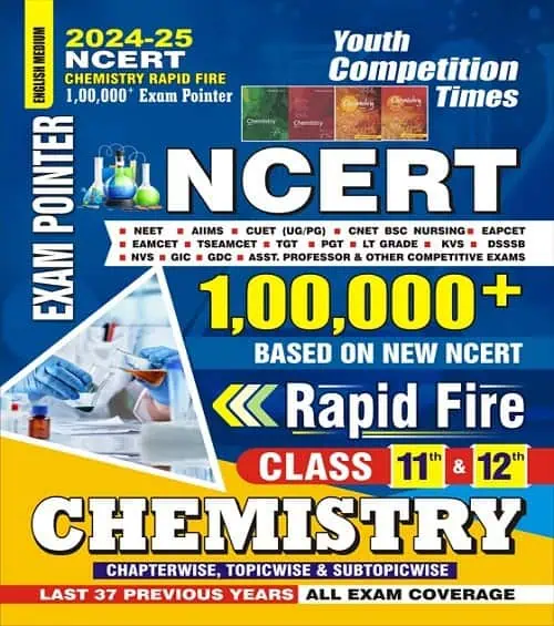 YCT 2025 NCERT Class 11 & 12 CHEMISTRY Rapid Fire 1,00,000 Exam Pointer [English Medium]
