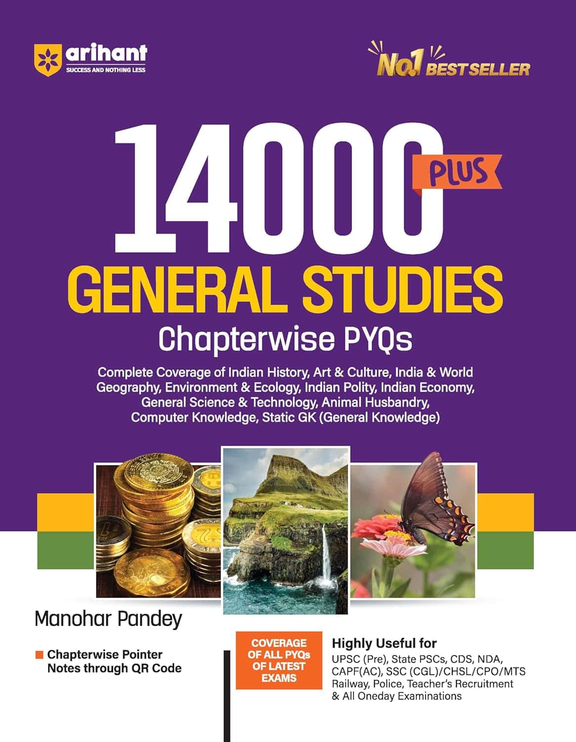 Arihant 14000+ General Studies Chapterwise PYQs - 2024 Edition