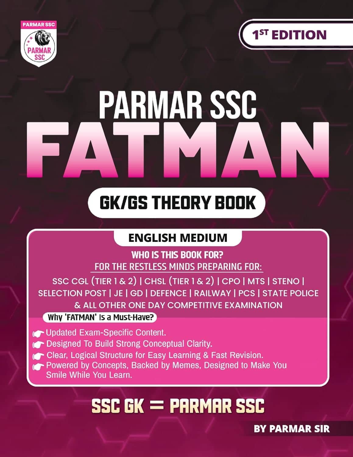 Parmar SSC Fatman - GK/GS Theory Book [English Medium]