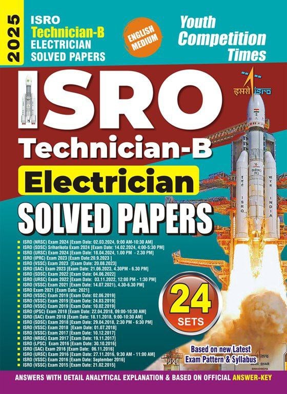 YCT 2025 ISRO Technician-B Electrician Solved Papers [English Medium]