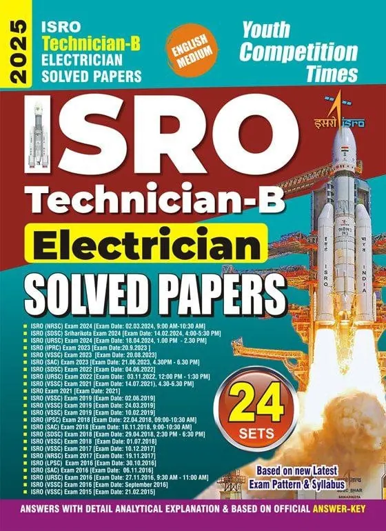 YCT 2025 ISRO Technician-B Electrician Solved Papers [English Medium]