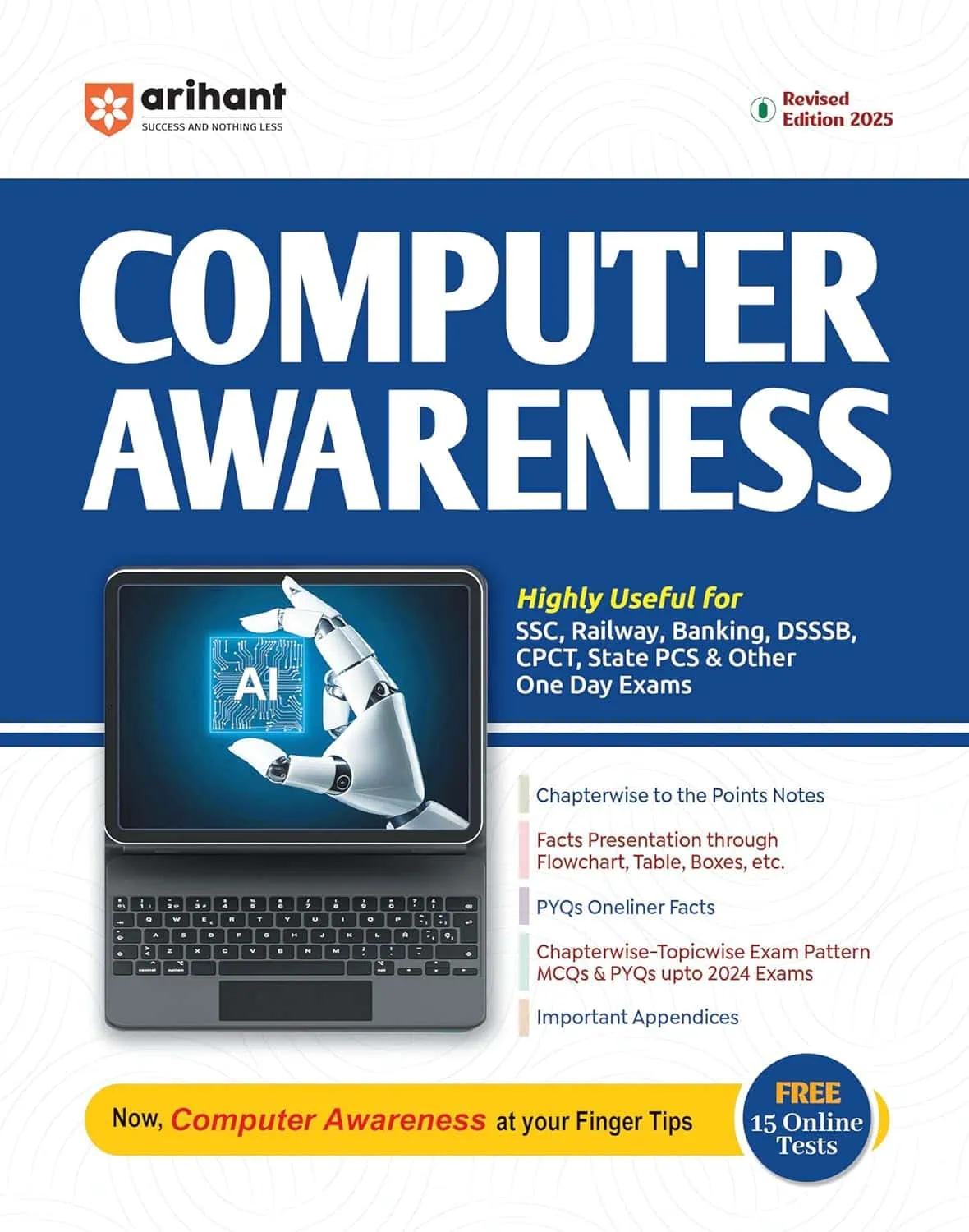 Arihant Computer Awareness 2025 Revised Edition [English & Hindi]