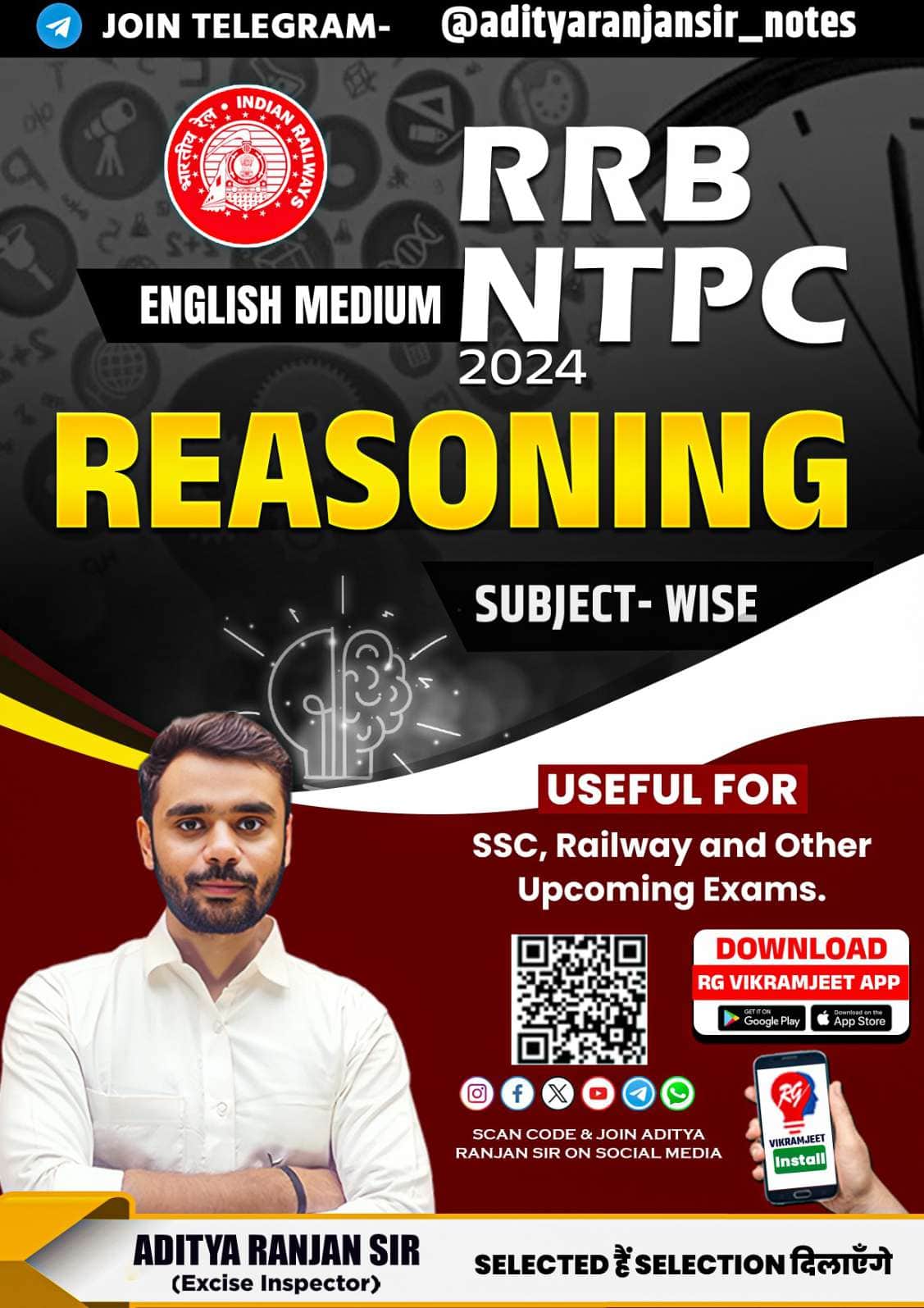 RRB NTPC 2024 Reasoning by Aditya Ranjan