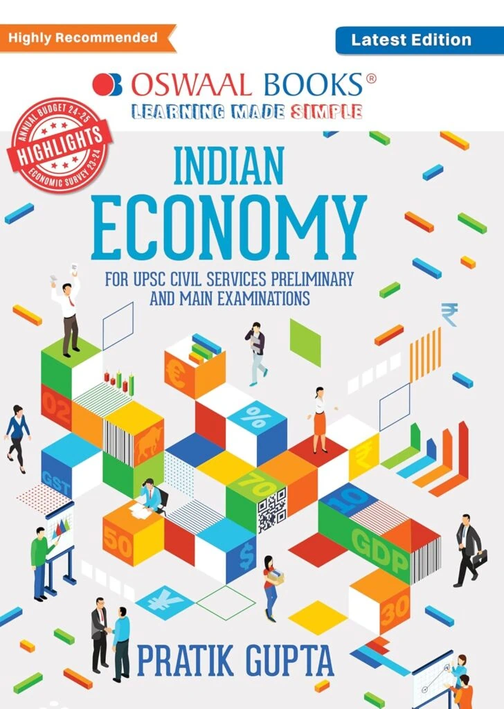 Oswaal Indian Economy by Pratik Gupta for UPSC [2025 Edition]