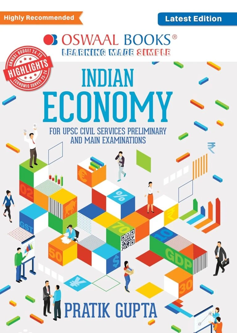 Oswaal Indian Economy by Pratik Gupta for UPSC [2025 Edition]