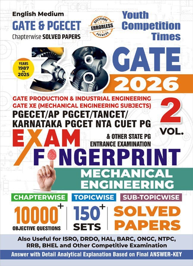 YCT GATE 2026 Mechanical Engineering Solved Papers Volume-2 [English Medium]