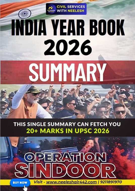 India Year Book 2026 Summary (CSN) by Neelesh Sir [English Medium]