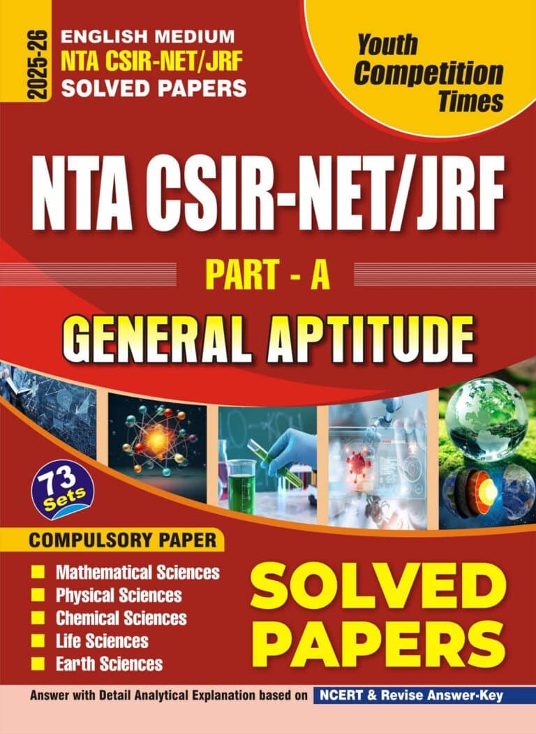 YCT 2025-26 NTA CSIR-NET-JRF Part-A GENERAL APTITUDE Solved Papers [English Medium]