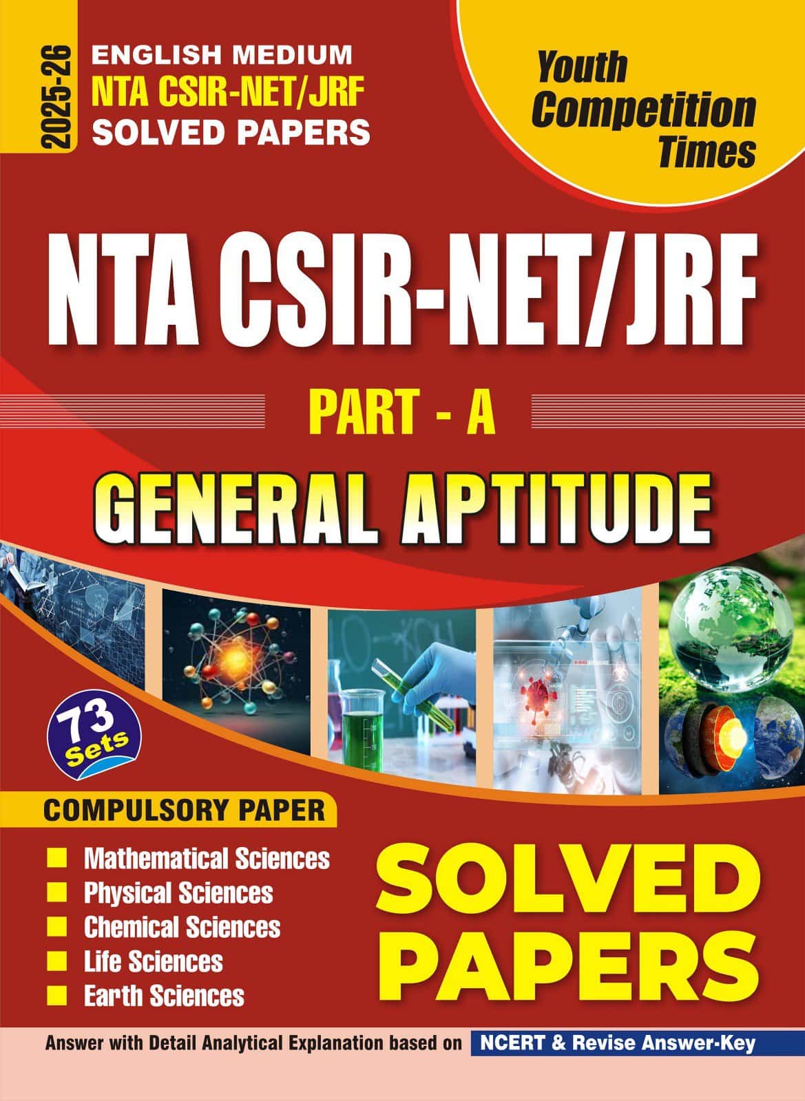 YCT 2025-26 NTA CSIR-NET-JRF Part-A GENERAL APTITUDE Solved Papers [English Medium]