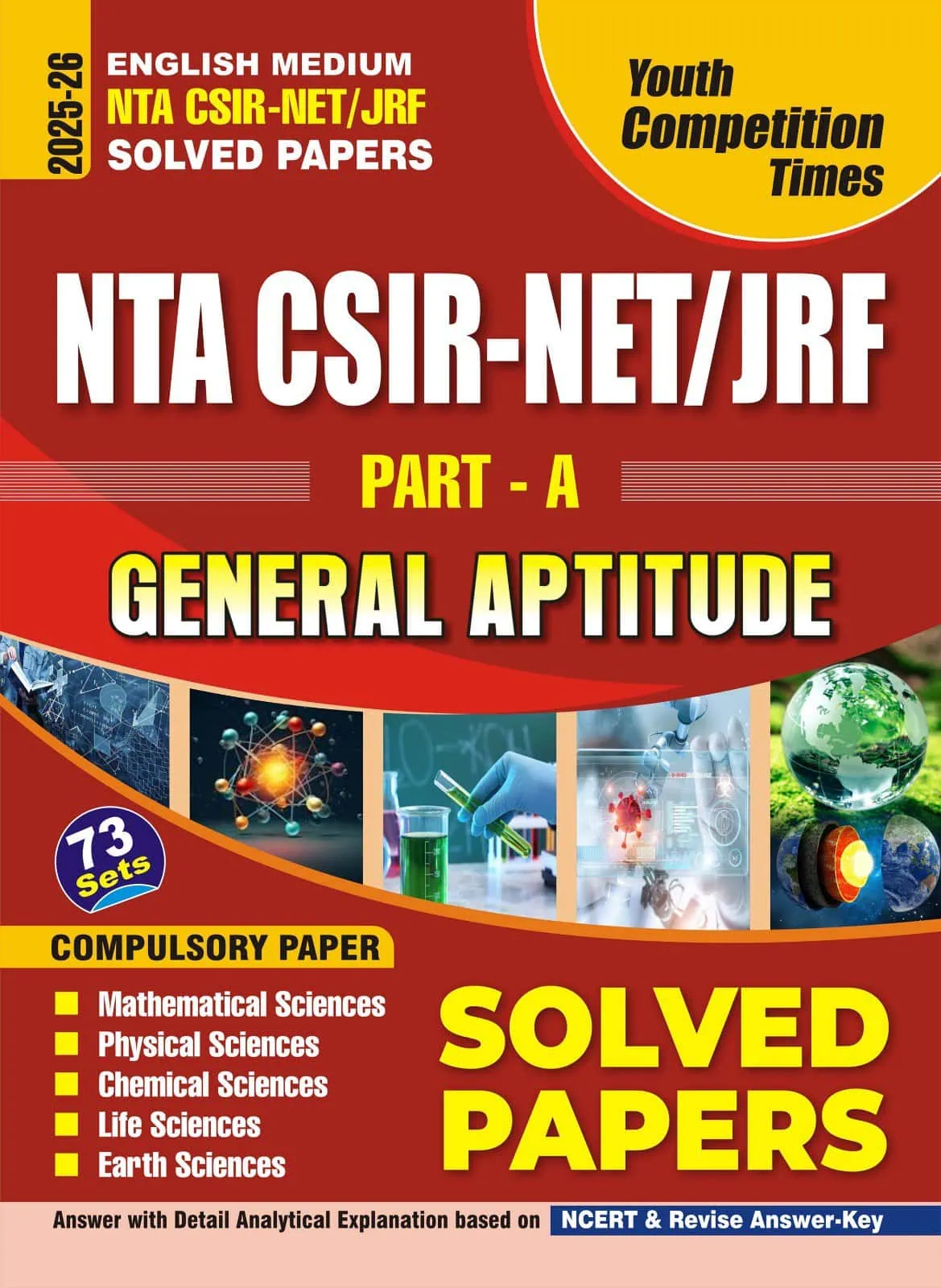 YCT 2025-26 NTA CSIR-NET-JRF Part-A GENERAL APTITUDE Solved Papers [English Medium]
