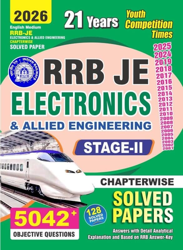 YCT 2026 RRB JE Electronics & Allied Engineering Chapterwise Solved Papers [English Medium]
