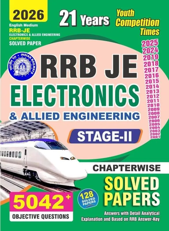 YCT 2026 RRB JE Electronics & Allied Engineering Chapterwise Solved Papers [English Medium]