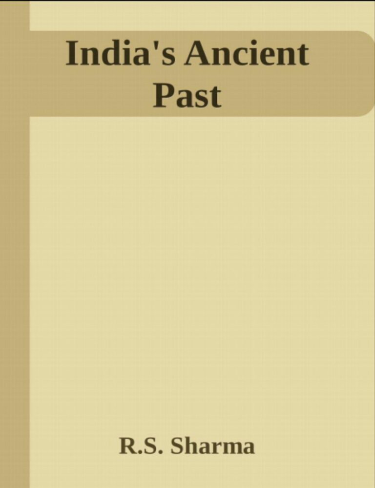 INDIA'S ANCIENT PAST by R.S. Sharma