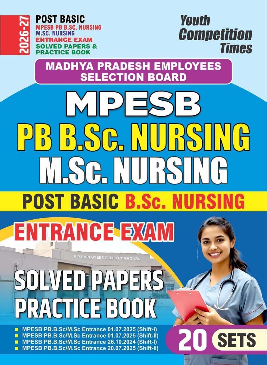 YCT 2026-27 POST BASIC MPESB PB B.SC NURSING M.SC NURSING Solved Papers & Practice Book [English Medium]