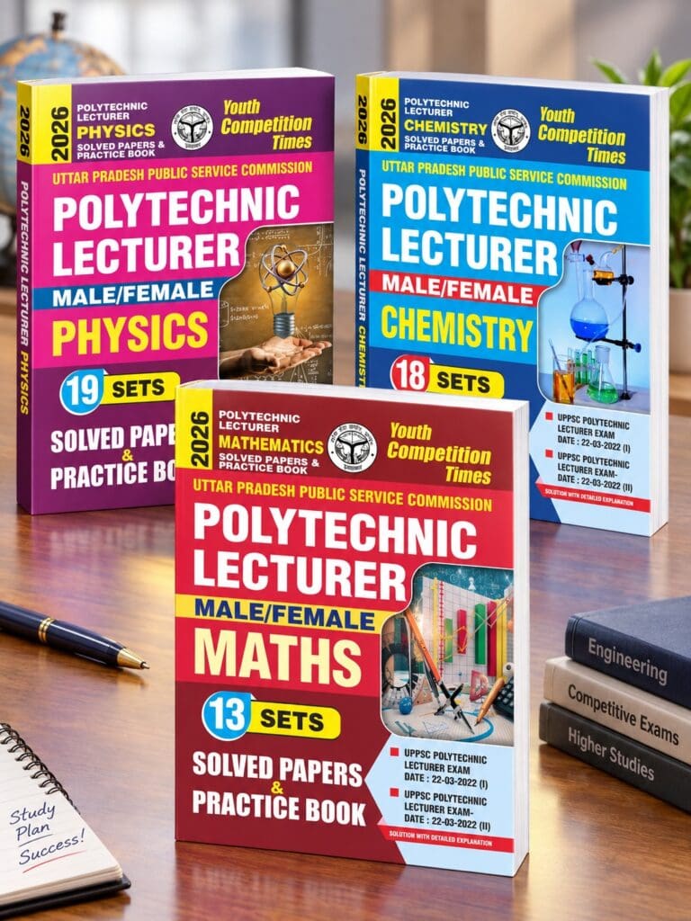 YCT 2026 UPPSC Polytechnic Lecturer PHYSICS, CHEMISTRY & MATHEMATICS Solved Papers & Practice Book [English Medium]