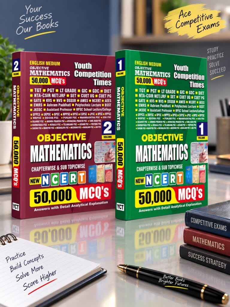 YCT PGT Objective MATHEMATICS Chapterwise Solved Papers - New NCERT 50,000 MCQ's 2 Volumes [English Medium]