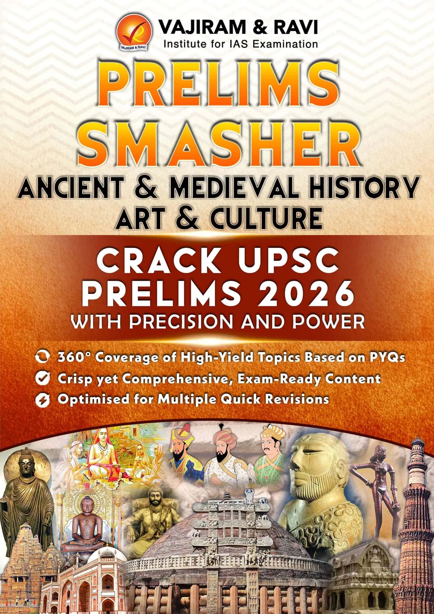 Vajiram & Ravi Ancient & Medieval History, Art & Culture Prelims Smasher 2026