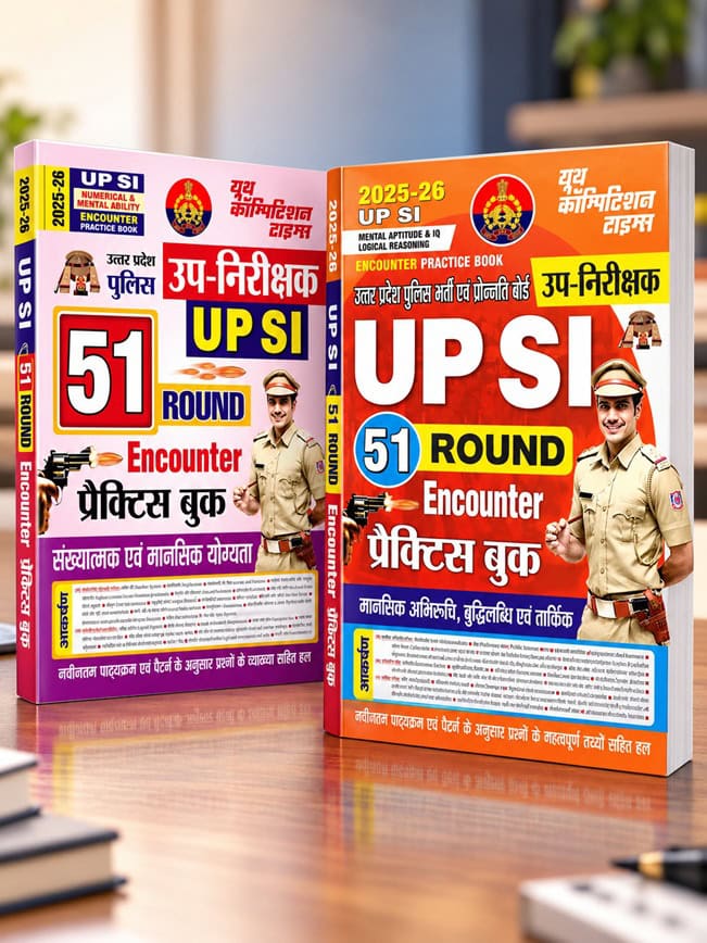 YCT 2025-26 UP Police SI 51 Round Encounter Practice Book (Set of 2 Books) [Hindi Medium] PDF