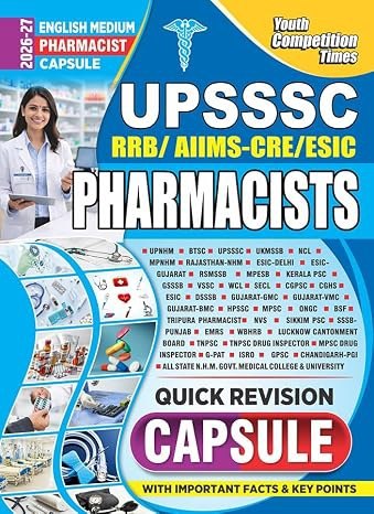 YCT 2026-27 UPSSSC Pharmacist Quick Rivision Capsule [ENGLISH MEDIUM]